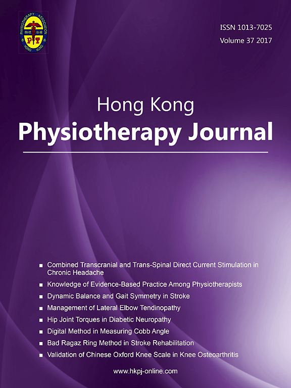 Go to journal home page - Hong Kong Physiotherapy Journal